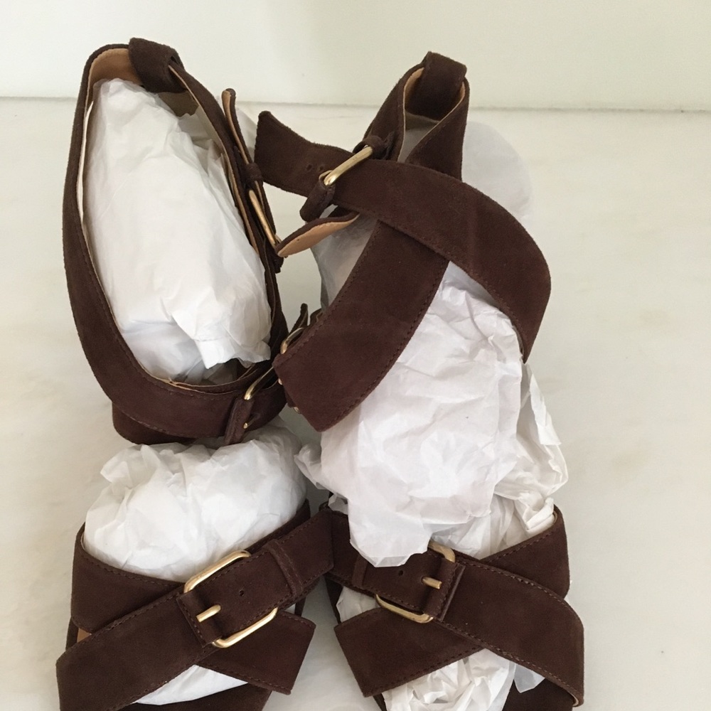 NIB  J Crew Luka Suede Sandals